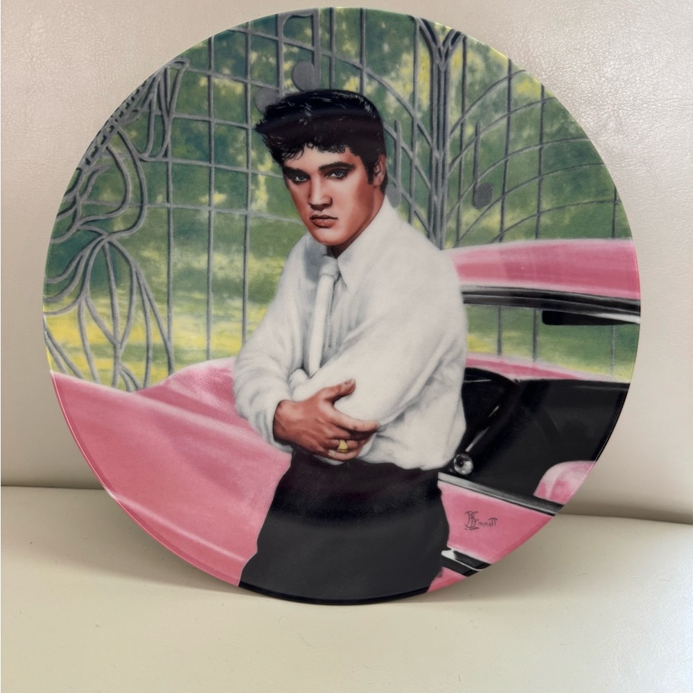 1988 “Elvis at the Gates of Graceland” by Bruce Emmett Limited Edition Plate